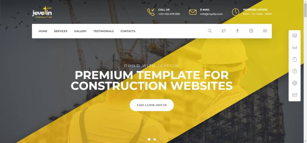 Jevelinn onstruction theme